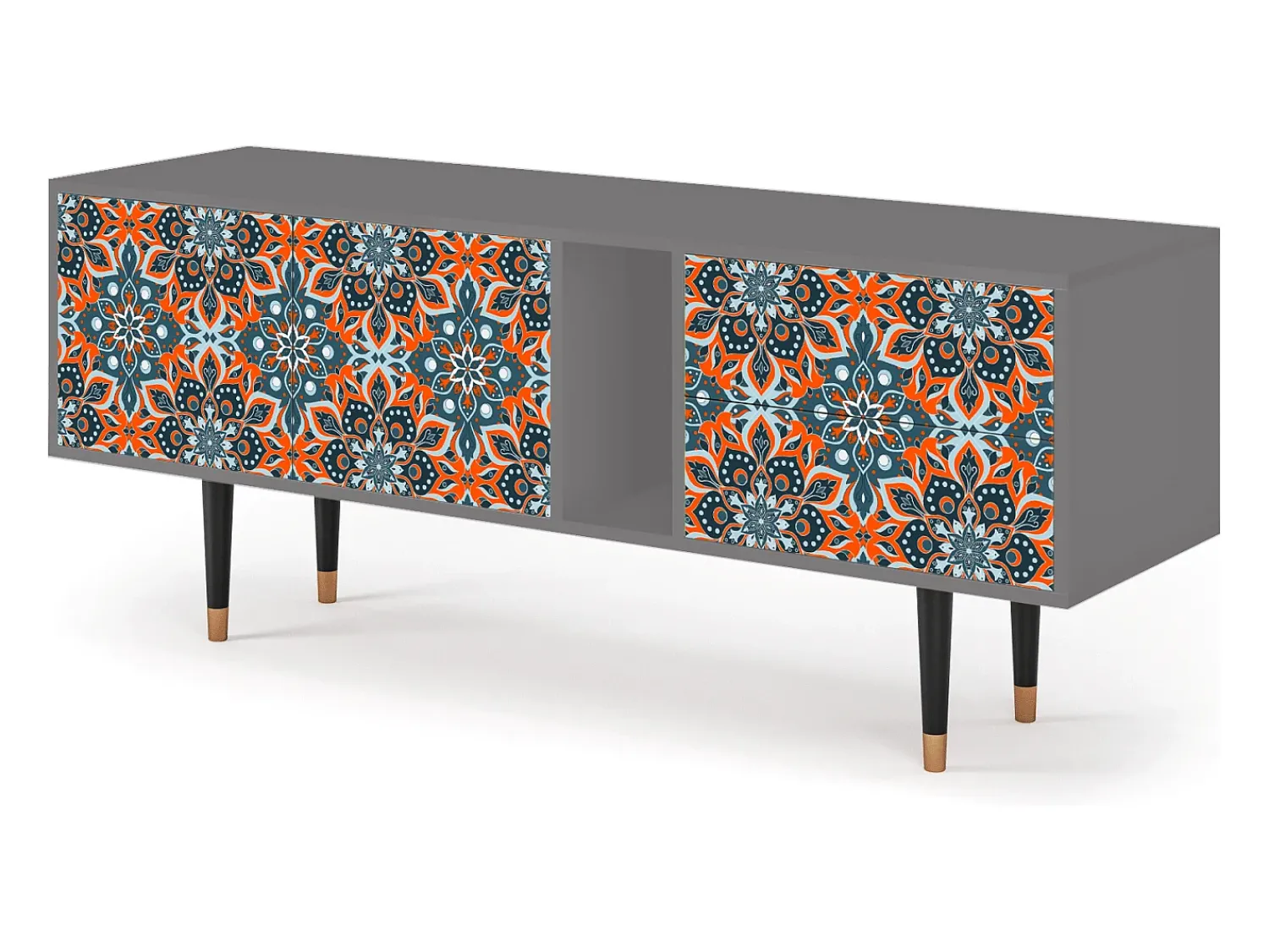 Mueble de TV - 170х69х48 cm - T1 - Fire Beetle, Cinza^ Móvel De Tv