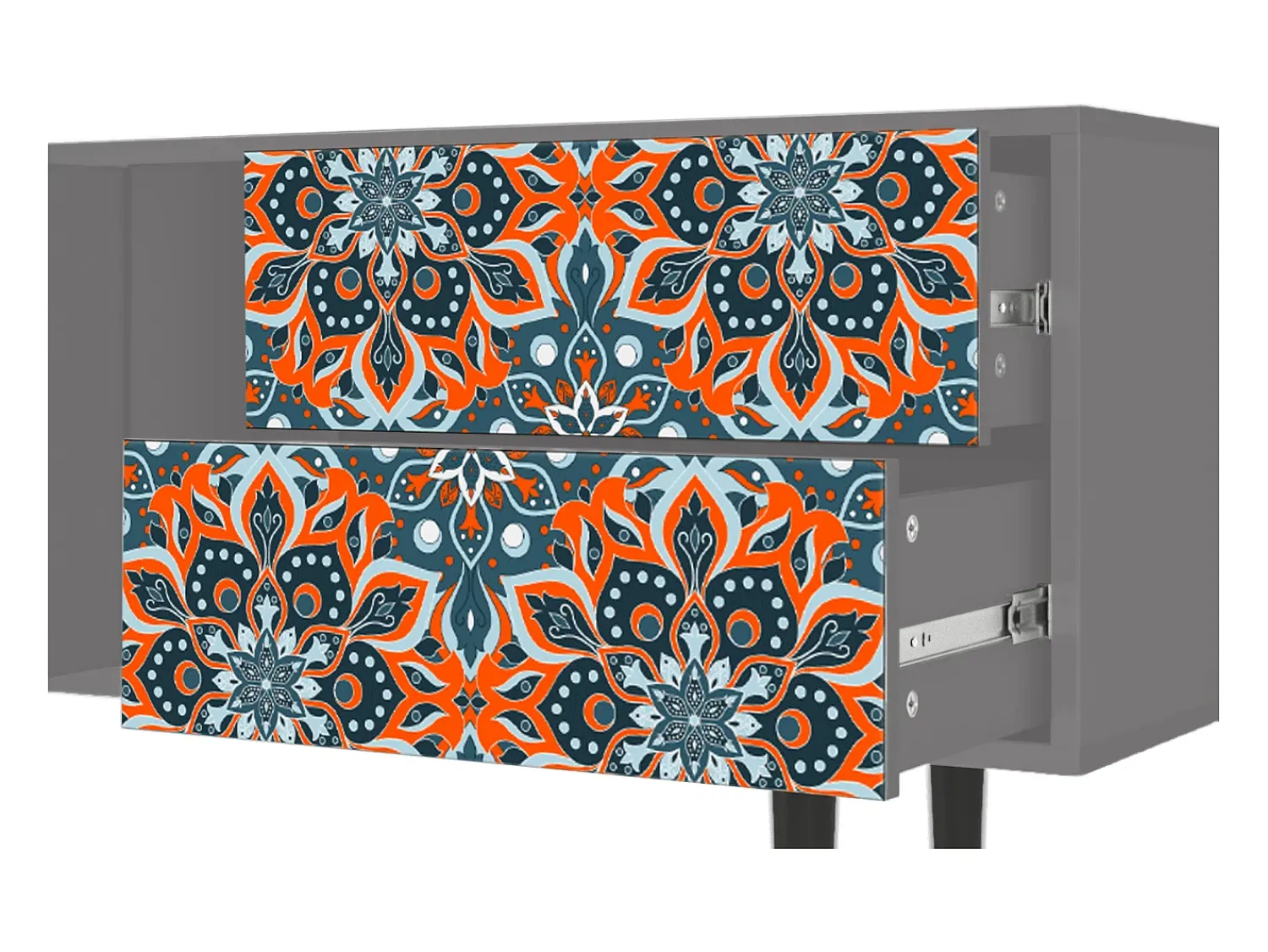 Mueble de TV - 170х69х48 cm - T1 - Fire Beetle, Cinza^ Móvel De Tv