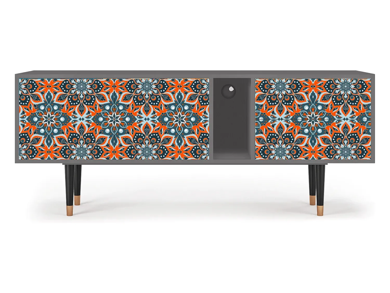 Mueble de TV - 170х69х48 cm - T1 - Fire Beetle, Cinza^ Móvel De Tv