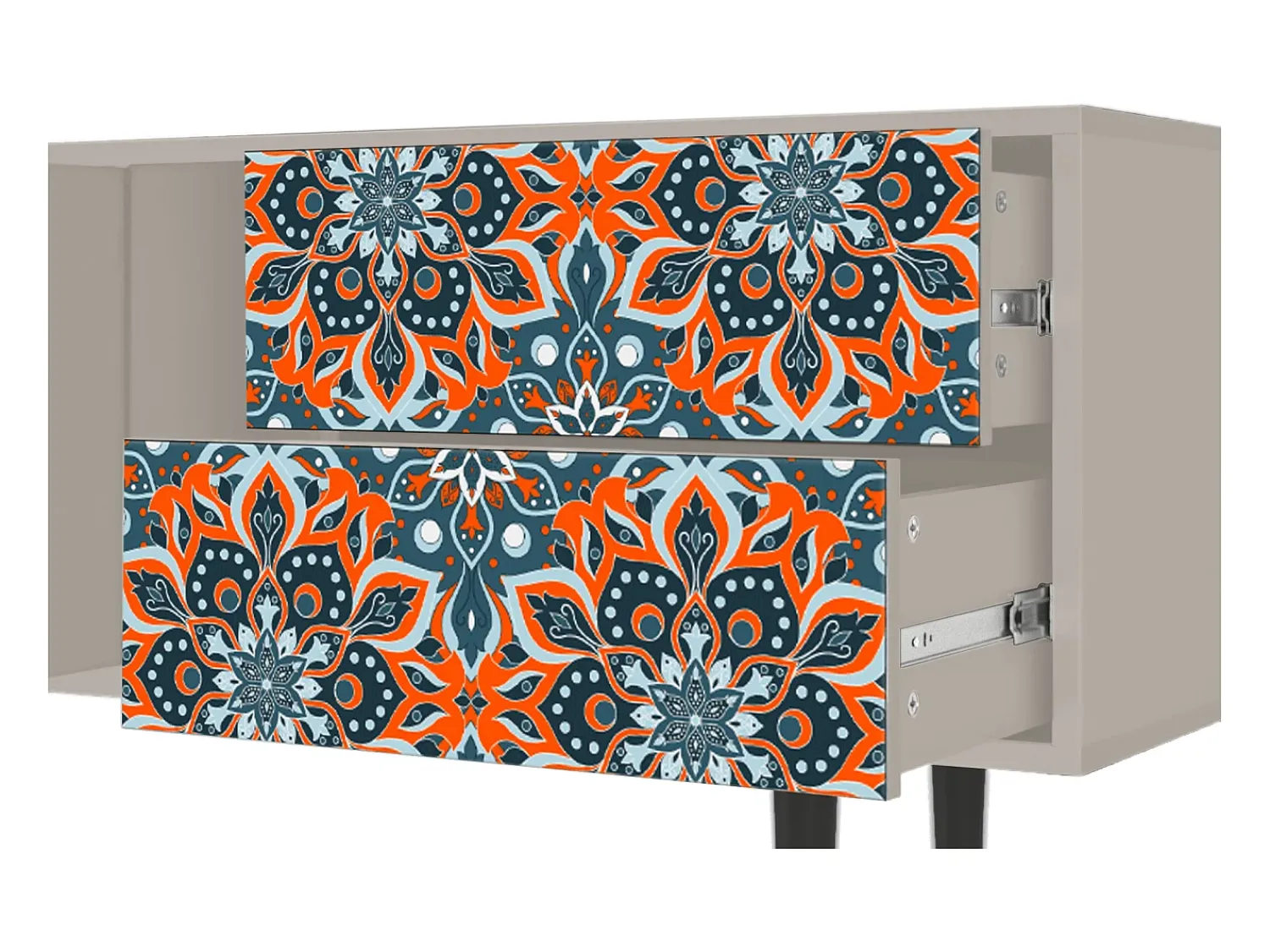 Móvel De Tv| Mueble de TV - 170х69х48 cm - T1 - Fire Beetle, Areia Bege