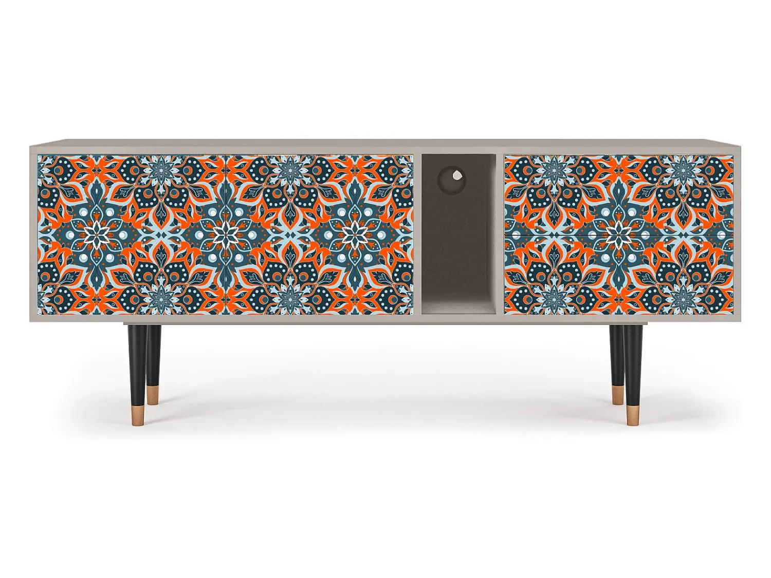 Móvel De Tv| Mueble de TV - 170х69х48 cm - T1 - Fire Beetle, Areia Bege
