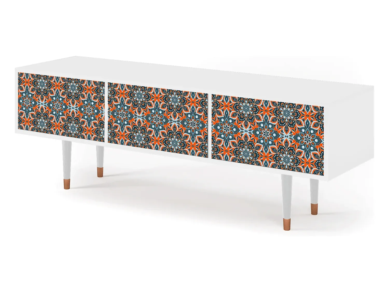Mueble de TV - 170х59х48 cm - T4 - Fire Beetle, Branco^ Móvel De Tv