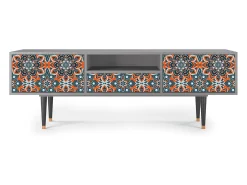 Móvel De Tv| Mueble de TV - 170х59х41 cm - T6 - Fire Beetle, Cinza Cinzento