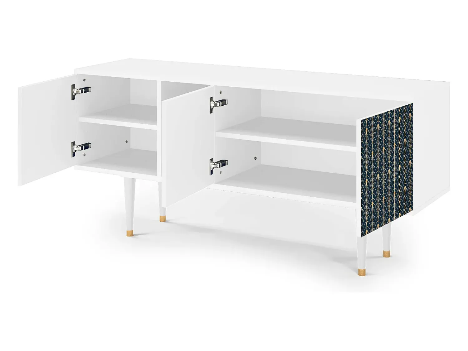 Sale Mueble de TV - 150х69х41 cm - T5 - Flower of the Nile, Branco Bege