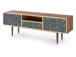 Mueble de TV - 170х59х41 cm - T6 - Foggy Lights, Nogueira^ Móvel De Tv