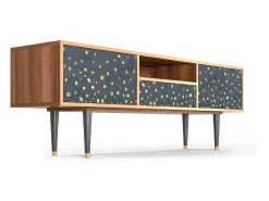 Mueble de TV - 170х59х41 cm - T6 - Foggy Lights, Nogueira^ Móvel De Tv