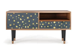Mueble de TV - 115х59х48 cm - T3 - Foggy Lights, Nogueira^ Móvel De Tv