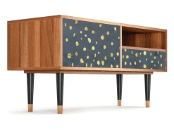 Mueble de TV - 115х59х48 cm - T3 - Foggy Lights, Nogueira^ Móvel De Tv