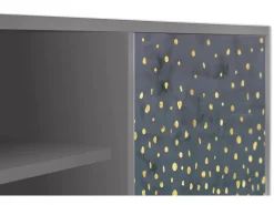 Móvel De Tv* Mueble de TV - 170х69х48 cm - T2 - Foggy Lights, Cinza Cinzento
