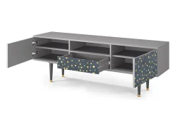 Móvel De Tv* Mueble de TV - 170х59х41 cm - T6 - Foggy Lights, Cinza Cinzento