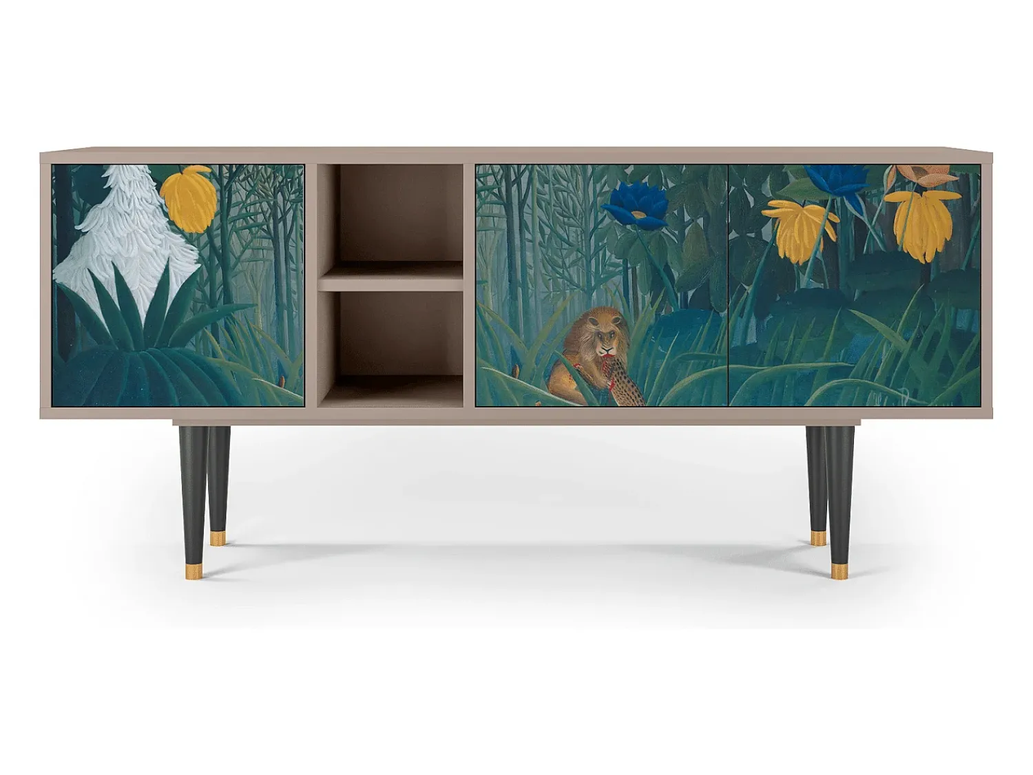 Móvel De Tv| Mueble de TV - 150х69х41 cm - T5 - Garden of Delights , Latte Bege