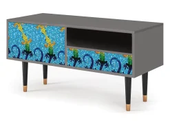 Mueble de TV - 115х59х48 cm - T3 - Gaudi's Lizard, Cinza^ Móvel De Tv
