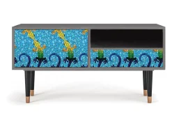 Mueble de TV - 115х59х48 cm - T3 - Gaudi's Lizard, Cinza^ Móvel De Tv