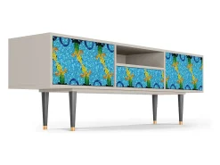 Móvel De Tv* Mueble de TV - 170х59х41 cm - T6 - Gaudi's Lizard, Areia Bege