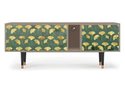 Móvel De Tv* Mueble de TV - 170х69х48 cm - T1 - Gingko leaves, Latte Bege