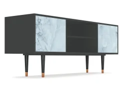 Móvel De Tv| Mueble de TV - 170х69х48 cm - T2 - Glacial Colour, Antracite Cinza antracite