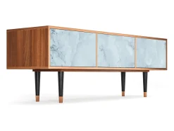 Móvel De Tv* Mueble de TV - 170х59х48 cm - T4 - Glacial Colour, Nogueira Castanho