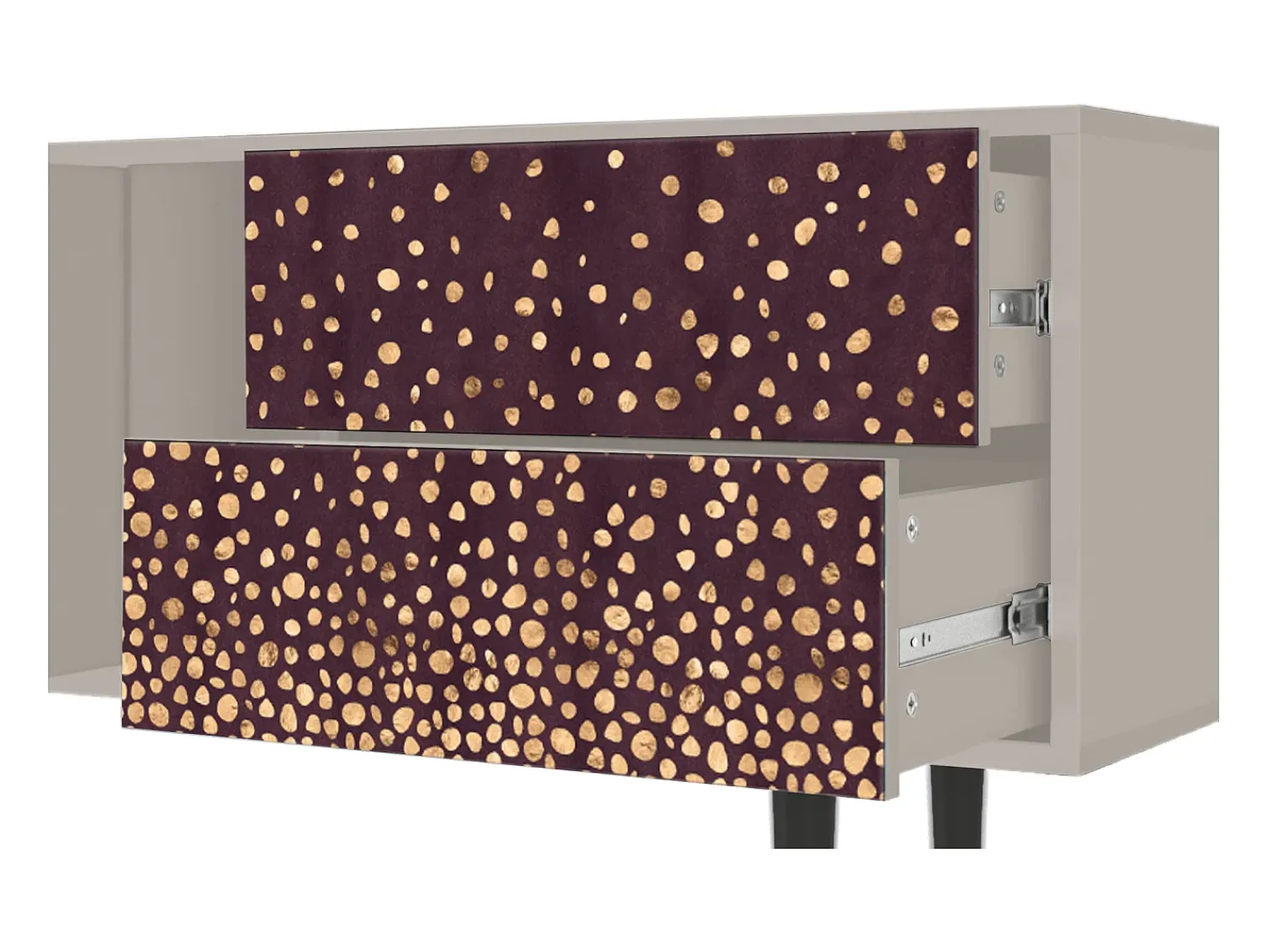 Móvel De Tv| Mueble de TV - 170х69х48 cm - T1 - Glowworms, Areia Bege