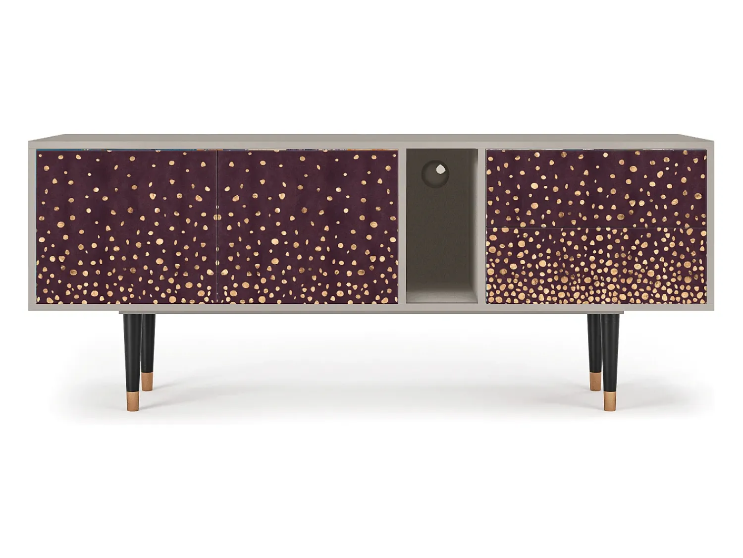 Móvel De Tv| Mueble de TV - 170х69х48 cm - T1 - Glowworms, Areia Bege