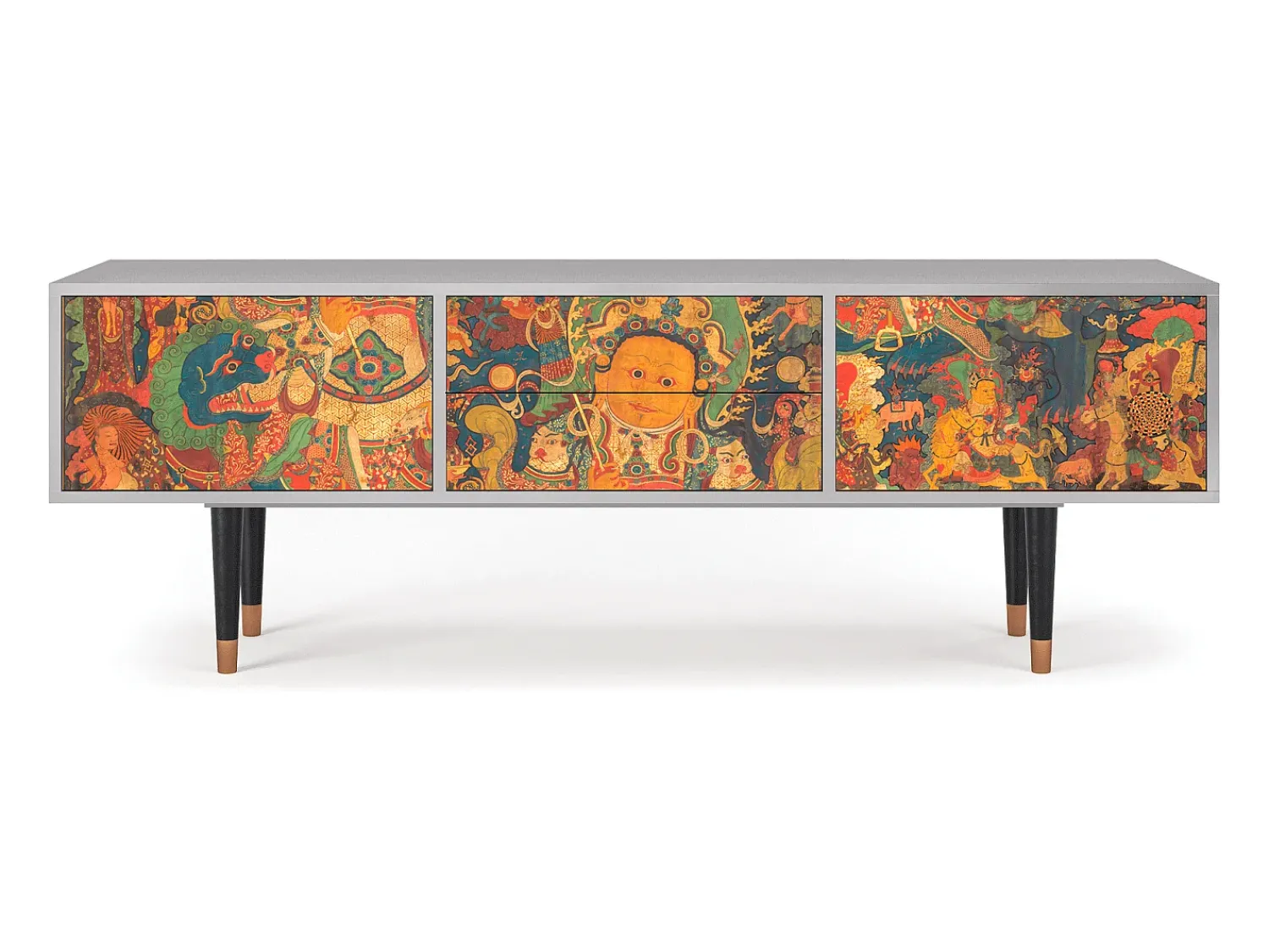 Móvel De Tv| Mueble de TV - 170х59х48 cm - T4 - God by Vaisravana , Cinza Cinzento