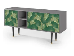 Mueble de TV - 150х69х41 cm - T5 - Gold Ginkgo, Cinza^ Móvel De Tv
