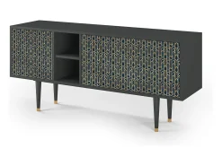 Mueble de TV - 150х69х41 cm - T5 - Golden Empire, Antracite^ Móvel De Tv