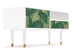 Outlet Mueble de TV - 115х59х48 cm - T3 - Gold Ginkgo, Branco Bege