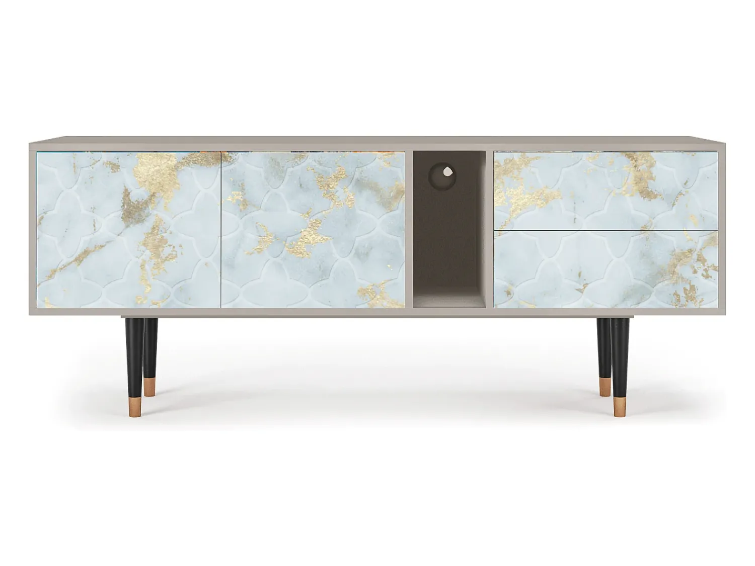 Discount Mueble de TV - 170х69х48 cm - T1 - Golden Waves, Areia Bege