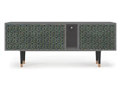 Móvel De Tv| Mueble de TV - 170х69х48 cm - T1 - Golden Empire, Cinza Cinzento