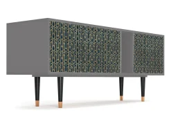 Móvel De Tv| Mueble de TV - 170х69х48 cm - T1 - Golden Empire, Cinza Cinzento