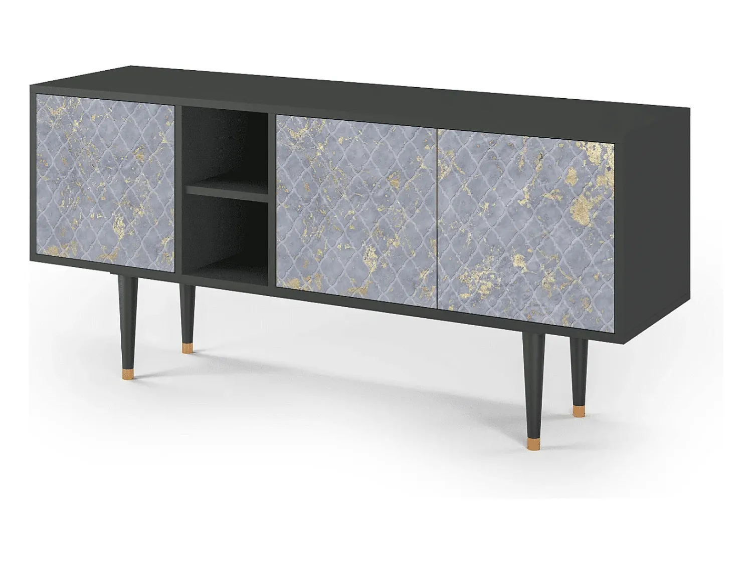 Mueble de TV - 150х69х41 cm - T5 - Golden Smoke, Antracite^ Móvel De Tv