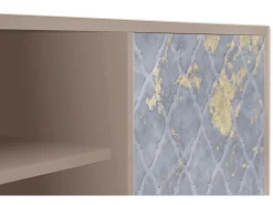 Outlet Mueble de TV - 170х69х48 cm - T2 - Golden Smoke, Latte Bege