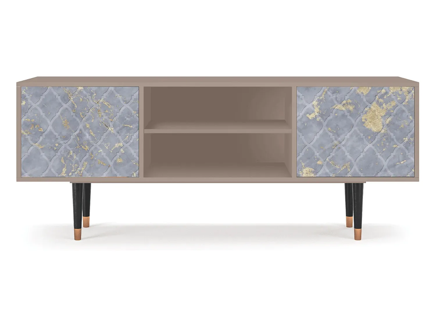 Outlet Mueble de TV - 170х69х48 cm - T2 - Golden Smoke, Latte Bege