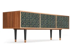 Hot Mueble de TV - 170х59х48 cm - T4 - Golden Empire, Nogueira Castanho