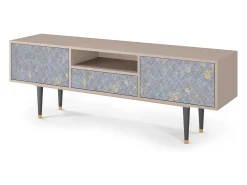 Móvel De Tv| Mueble de TV - 170х59х41 cm - T6 - Golden Smoke, Areia Bege