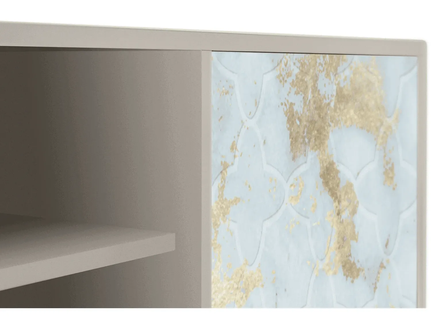 Móvel De Tv* Mueble de TV - 170х69х48 cm - T2 - Golden Waves, Areia Bege