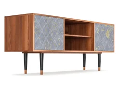 Móvel De Tv* Mueble de TV - 170х69х48 cm - T2 - Golden Smoke, Nogueira Castanho