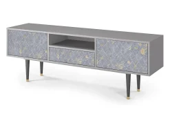 Móvel De Tv* Mueble de TV - 170х59х41 cm - T6 - Golden Smoke, Cinza Cinzento