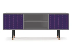 Móvel De Tv| Mueble de TV - 170х69х48 cm - T2 - Grape Maccaroni, Cinza Cinzento