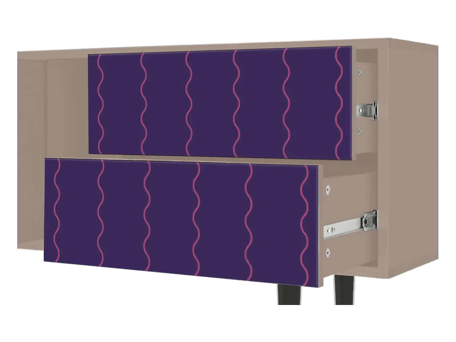 Móvel De Tv| Mueble de TV - 170х69х48 cm - T1 - Grape Maccaroni, Latte Bege