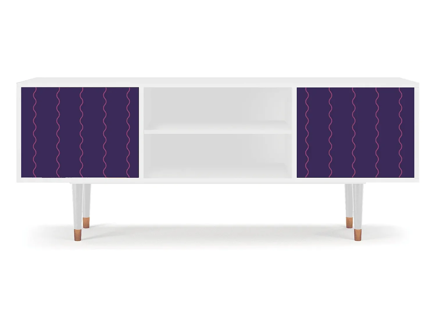 Mueble de TV - 170х69х48 cm - T2 - Grape Maccaroni, Branco Bege