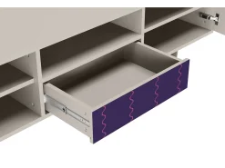 Discount Mueble de TV - 170х59х41 cm - T6 - Grape Maccaroni, Areia Bege