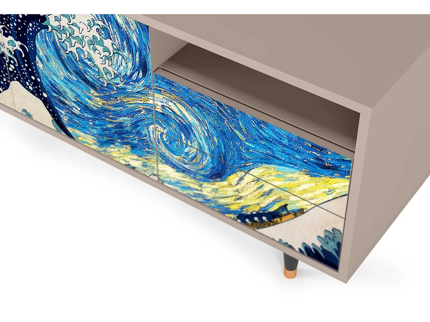 Mueble de TV - 125х56х41 cm - T7 - Great Wave, Latte^ Móvel De Tv