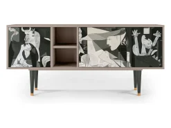 Móvel De Tv| Mueble de TV - 150х69х41 cm - T5 - Guernica by Picasso, Latte Bege
