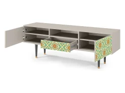 Mueble de TV - 170х59х41 cm - T6 - Hindu Daisy, Areia^ Móvel De Tv