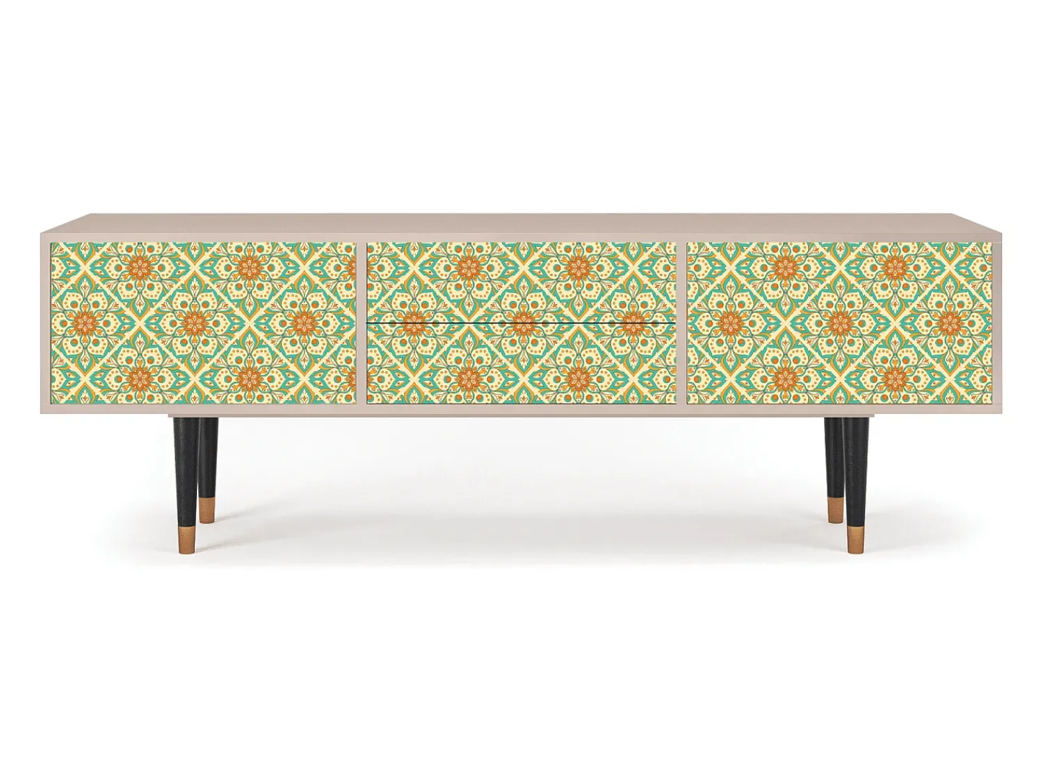 Hot Mueble de TV - 170х59х48 cm - T4 - Hindu Daisy, Latte Bege