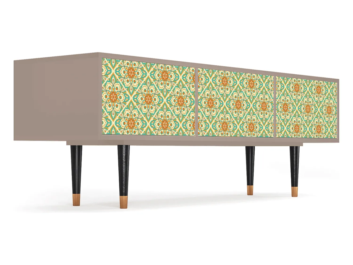 Hot Mueble de TV - 170х59х48 cm - T4 - Hindu Daisy, Latte Bege