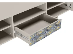 Mueble de TV - 170х59х41 cm - T6 - Illusory Pattern, Areia^ Móvel De Tv