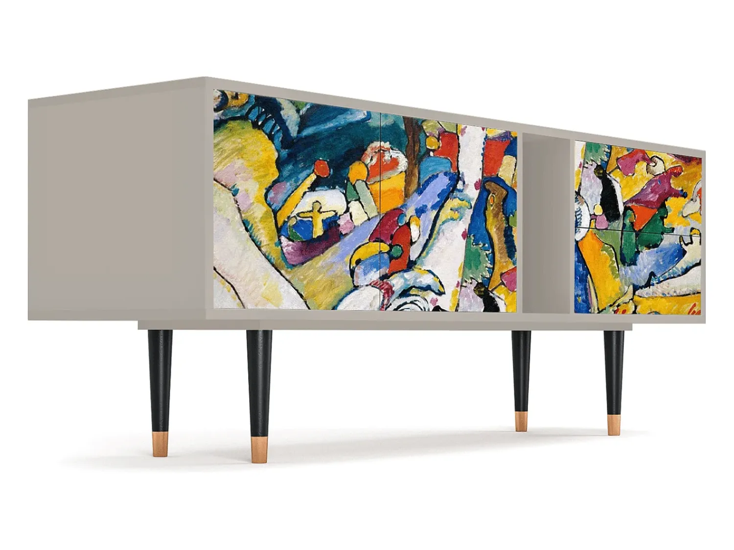 Móvel De Tv| Mueble de TV - 170х69х48 cm - T1 - Improvisation 26 , Areia Bege