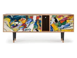 Móvel De Tv| Mueble de TV - 170х69х48 cm - T1 - Improvisation 26 , Nogueira Castanho